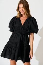 Black Cotton Amarusso Dress